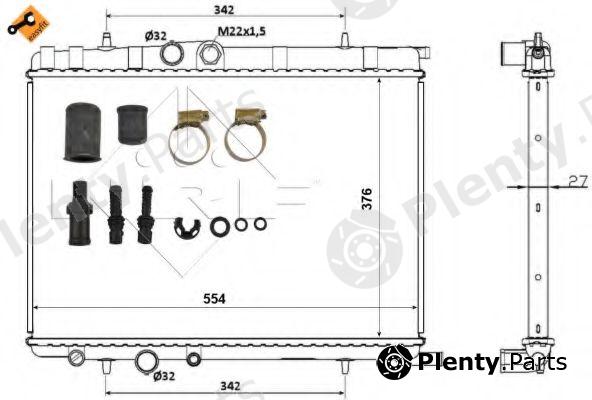  NRF part 53424 Radiator, engine cooling