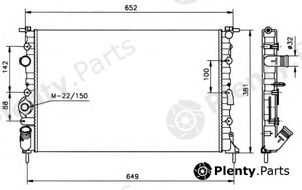 NRF part 58025 Radiator, engine cooling