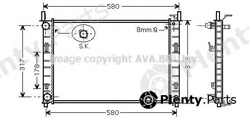  AVA QUALITY COOLING part FD2326 Radiator, engine cooling