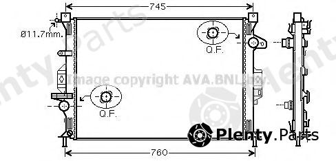  AVA QUALITY COOLING part FDA2423 Radiator, engine cooling