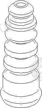  TOPRAN part 107641 Rubber Buffer, suspension