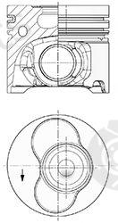  KOLBENSCHMIDT part 41092600 Piston