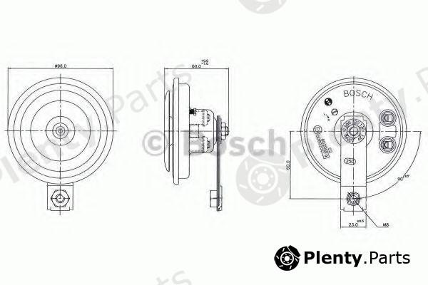  BOSCH part 0986320130 Air Horn; Air Horn