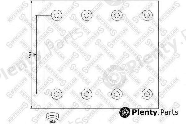  STELLOX part 85-00986-SX (8500986SX) Brake Lining Kit, drum brake