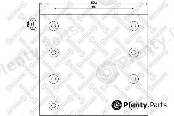  STELLOX part 85-01001-SX (8501001SX) Brake Lining Kit, drum brake