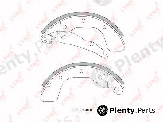  LYNXauto part BS-1800 (BS1800) Brake Shoe Set