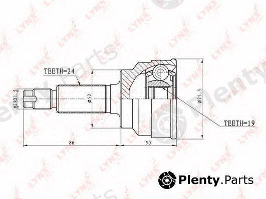  LYNXauto part CO5107 Joint Kit, drive shaft