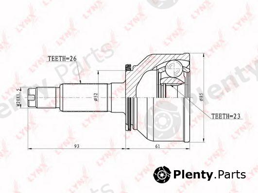  LYNXauto part CO5115 Joint Kit, drive shaft