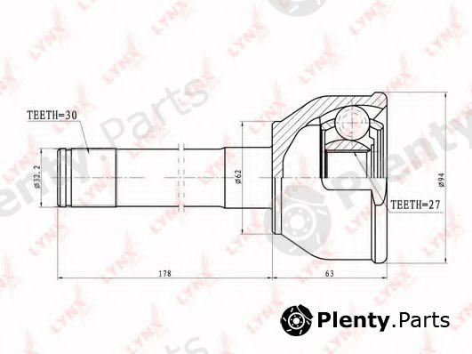  LYNXauto part CO7528 Joint Kit, drive shaft