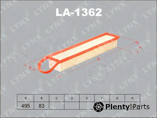  LYNXauto part LA1362 Air Filter