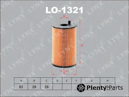  LYNXauto part LO-1321 (LO1321) Oil Filter