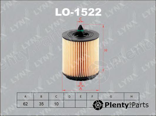  LYNXauto part LO-1522 (LO1522) Oil Filter