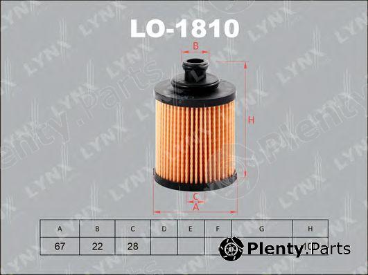 LYNXauto part LO-1810 (LO1810) Oil Filter