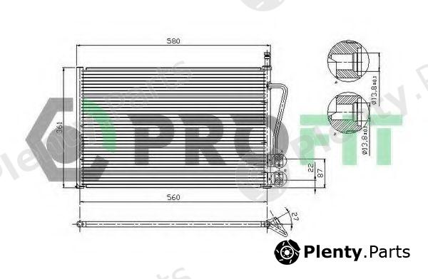  PROFIT part PR2535C1 Condenser, air conditioning