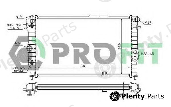  PROFIT part PR5076A3 Radiator, engine cooling