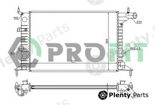  PROFIT part PR5077A3 Radiator, engine cooling