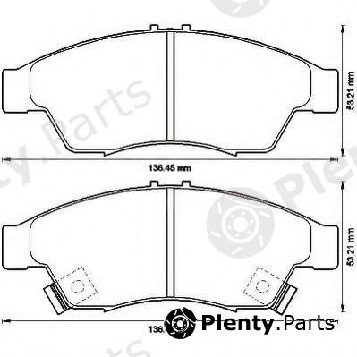 JURID part 572545J Brake Pad Set, disc brake