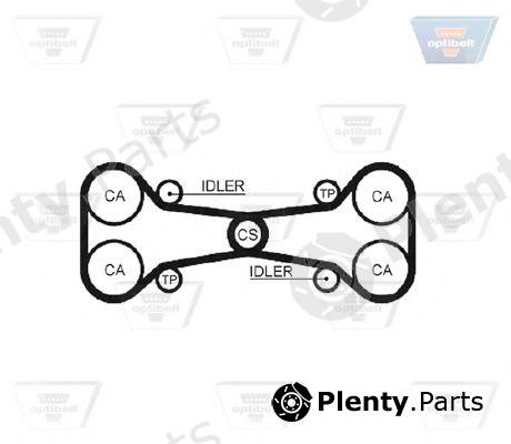 OPTIBELT part ZRK1132 Timing Belt