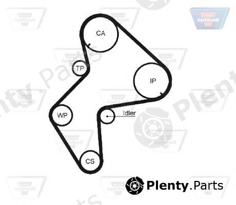  OPTIBELT part ZRK1144 Timing Belt