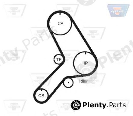  OPTIBELT part ZRK1251 Timing Belt