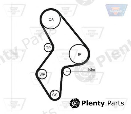  OPTIBELT part ZRK1262 Timing Belt