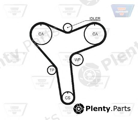  OPTIBELT part ZRK1323 Timing Belt