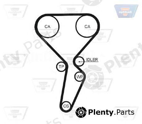  OPTIBELT part ZRK1470 Timing Belt
