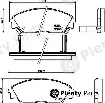  HELLA part 8DB355005-661 (8DB355005661) Brake Pad Set, disc brake