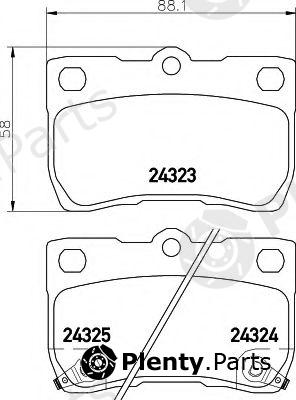  HELLA part 8DB355006-971 (8DB355006971) Brake Pad Set, disc brake