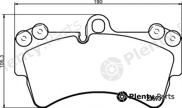  HELLA part 8DB355018-691 (8DB355018691) Brake Pad Set, disc brake