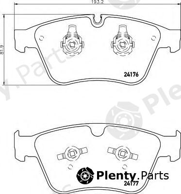  HELLA part 8DB355020-031 (8DB355020031) Brake Pad Set, disc brake