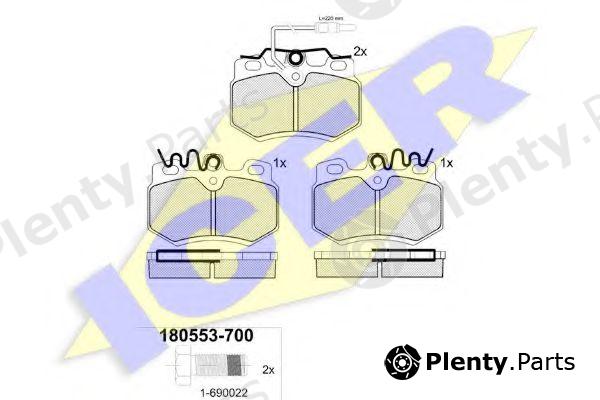  ICER part 180553 Brake Pad Set, disc brake