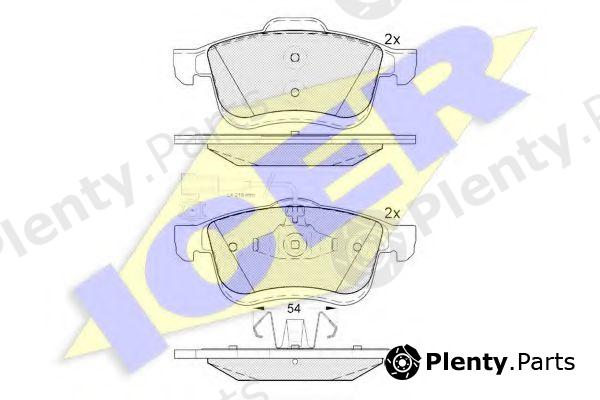  ICER part 181903 Brake Pad Set, disc brake