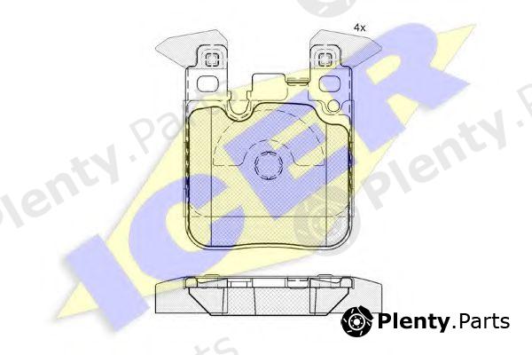  ICER part 182092 Brake Pad Set, disc brake