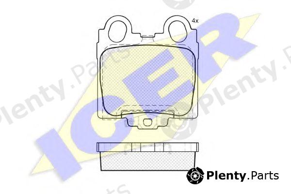  ICER part 182208 Brake Pad Set, disc brake