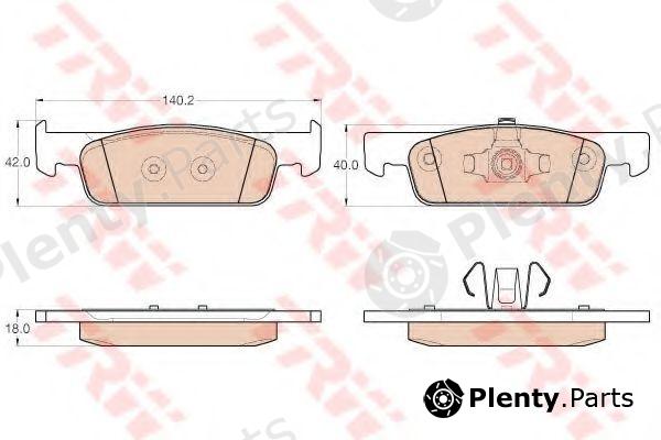  TRW part GDB2016 Brake Pad Set, disc brake