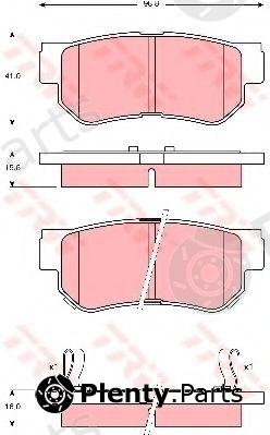  TRW part GDB3387 Brake Pad Set, disc brake
