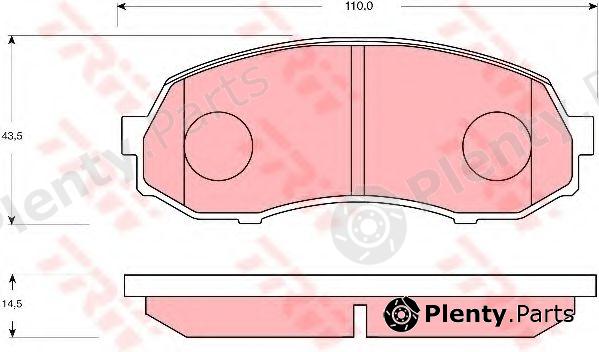  TRW part GDB7022 Brake Pad Set, disc brake