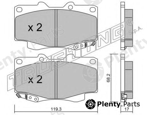  TRUSTING part 131.1 (1311) Brake Pad Set, disc brake