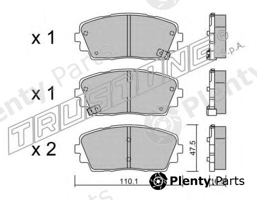  TRUSTING part 957.0 (9570) Brake Pad Set, disc brake
