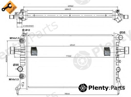  NRF part 50562 Radiator, engine cooling