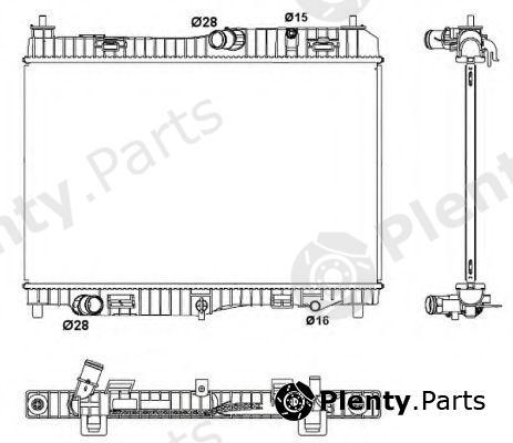  NRF part 53043 Radiator, engine cooling