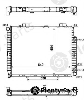  NRF part 58100 Radiator, engine cooling