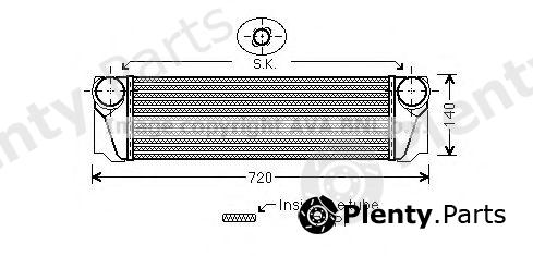  AVA QUALITY COOLING part BW4376 Intercooler, charger