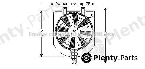  AVA QUALITY COOLING part MT7501 Fan, radiator