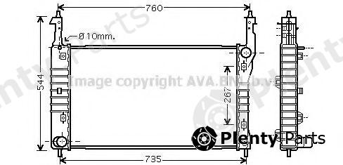  AVA QUALITY COOLING part OL2432 Radiator, engine cooling