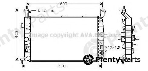  AVA QUALITY COOLING part OLA2431 Radiator, engine cooling