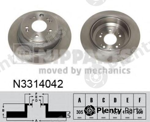  NIPPARTS part N3314042 Brake Disc