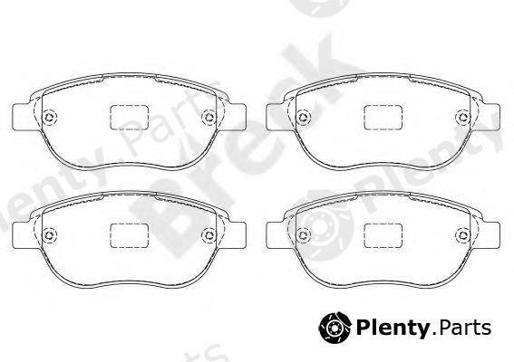  BRECK part 236000070100 Brake Pad Set, disc brake