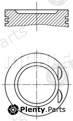  MAHLE ORIGINAL part 0117302 Piston